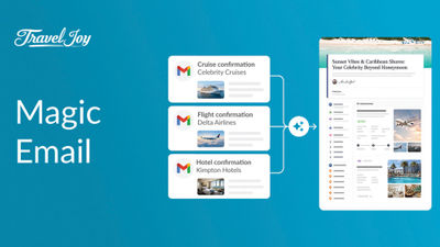 TravelJoy's latest AI-powered tool is Magic Email, which enables advisors to forward supplier confirmation emails that are automatically turned into proposals or itineraries.