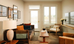 A guestroom at the Dexter Hotel.