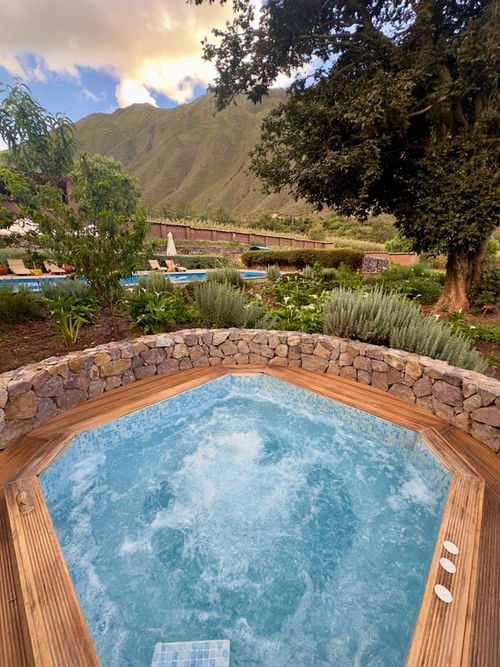 The Explora Valle Sagrado's spa lies within a 17th century manor house. The Explora Valle Sagrado's spa lies within a 17th century manor house.