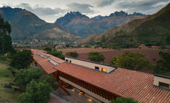 The Explora Valle Sagrado is nestled in a cornfield in Peru's Sacred Valley.