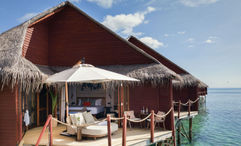 The property offers 42 villas, including four overwater villas with private pools.