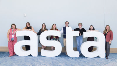 ASTA’s Young Professionals Society has being reinvigorated by its new National Steering Committee, including (from left) Christina Vieira, Alicia Onello, Katie Williams, Stacey Kerstner, Jackson Bell, Asia Lantz, Chelsey Keenan and Brandi McBride.
