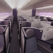 Air New Zealand's redesigned Business Premier cabin on its Boeing 777s.