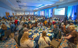 Attendees were treated to a sit-down lunch.
