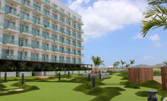The entertainment deck features miniature golf, rock climbing and multisport simulators.