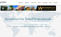 The Travel Advisor Resource Center's new website