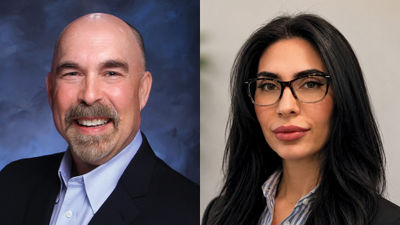 Michael Weldon, senior director of national accounts for North America, and Nasim Ghannadian, vice president of sales and marketing.