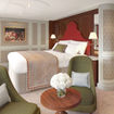 A suite rendering for the Clara, a ship that will sail the Rhine.