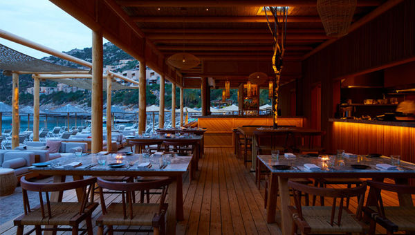 The Beach House restaurant at Daios Cove is a place to enjoy barefoot-luxury dining.