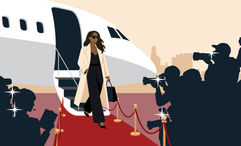 There's no business travel like show-business travel