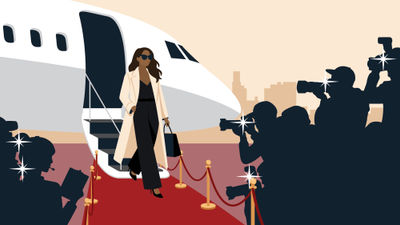 There's no business travel like show-business travel
