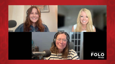 Clockwise from top left: River cruise editor Brinley HIneman, Angela Hughes of Ships and Trips Luxury Travel and host Rebecca Tobin talk about the latest phenomenon in the river cruise business: longer pre- and post-cruise land tours.