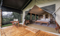 Accommodations at Elewana Collection's Little Elephant Pepper Camp, positioned as the first ultrahigh-end luxury accommodation in Kenya’s Mara North Conservancy.