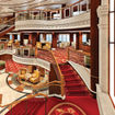 Rendering of the refreshed Grand Lobby on the Queen Victory. The ship is heading to drydock in October.
