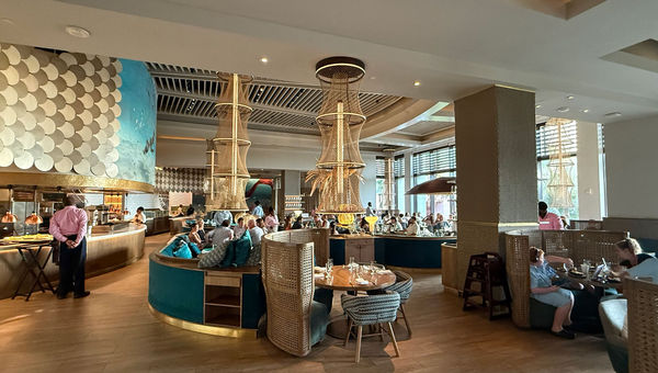 The dining room at Fish by Jose Andres. The dining room at Fish by Jose Andres.