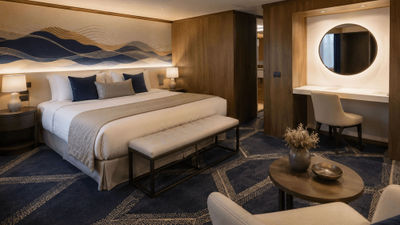 The Legacy's residences will be about 50% larger than those on Villa Vie's current ship, the Odyssey.