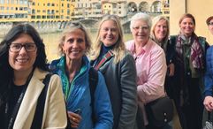 PATS founder Reece Oslinker (right) on a PATS fam trip in Italy.
