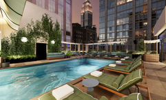 The hotel's rooftop will feature an outdoor pool, a pool bar and a cocktail lounge.