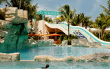 Cliffside Cove, a cliff-jumping area, neighbors a four-person body slide.