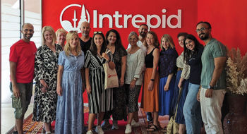 Veggies Abroad often books group tours, like this one in Morocco, with Intrepid Travel.