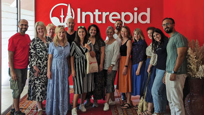 Veggies Abroad often books group tours, like this one in Morocco, with Intrepid Travel.