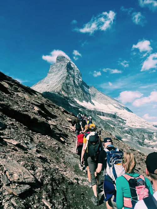 Switzerland's Matterhorn basecamp hike was the most challenging of the trip, but the views were unbeatable.