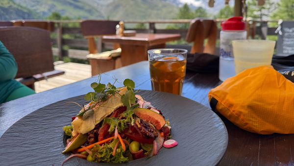 A highlight of the trip was getting to taste local foods from three different countries, often at authentic mountain huts overlooking the peaks.