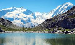 The 11-day trip included hiking the Swiss Alps.