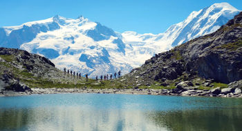 The 11-day trip included hiking the Swiss Alps.