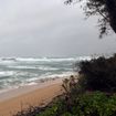 The Hawaiian island of Kauai saw heavy surf, wind and rain on Aug. 16 as Lala passed south of the state.