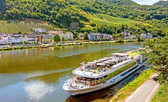 The Scenic Pearl on the Moselle River in Bernkastel-Kues, Germany.