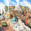 Concept art for the Cars Ridge Run Rally attraction in Piston Peak, one of the new themed lands coming to Magic Kingdom.