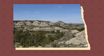A view of the South Unit of Theodore Roosevelt National Park, one of North Dakota's biggest draws.