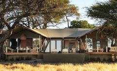 A tented suite at Newmark Hotels & Reserves' new Thitaka River Lodge, opening Oct. 1 along the Kwando River in Namibia's Bwabwata National Park.