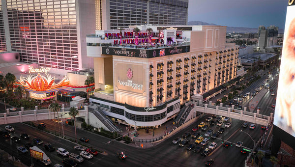 The newly renovated Vanderpump Hotel at the intersection of Flamingo Road and the Las Vegas Strip features 188 rooms, Giada’s restaurant on the second floor and Soleia Beach, a pool and event space on the roof. The newly renovated Vanderpump Hotel at the intersection of Flamingo Road and the Las Vegas Strip features 188 rooms, Giada’s restaurant on the second floor and Soleia Beach, a pool and event space on the roof.