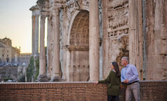 Windstar guests visiting Rome. The line has been sailing the Mediterranean for the full winter since 2023.