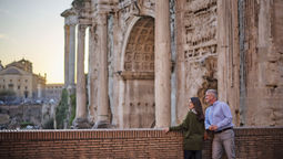 Windstar guests visiting Rome. The line has been sailing the Mediterranean for the full winter since 2023.