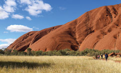 Optional Ghan excursions include a flight from Alice Springs to Uluru, formerly called Ayers Rock.