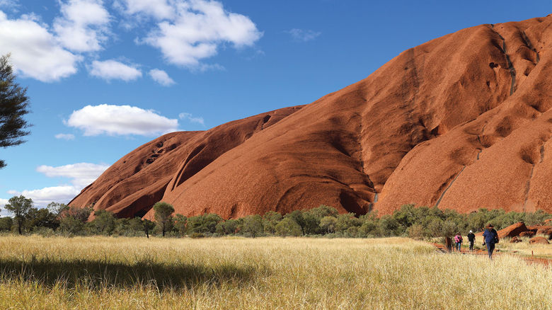Optional Ghan excursions include a flight from Alice Springs to Uluru, formerly called Ayers Rock.