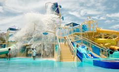The Splash Cay section of the Great Tides Waterpark on Great Stirrup Cay.