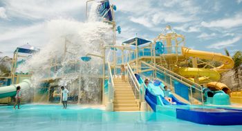 The Splash Cay section of the Great Tides Waterpark on Great Stirrup Cay.