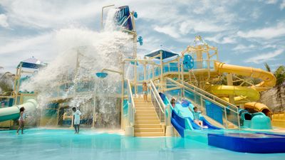 The Splash Cay section of the Great Tides Waterpark on Great Stirrup Cay.