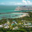 A bird's-eye view of Great Stirrup Cay and its new waterpark.