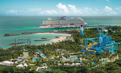The Great Tides Waterpark opened on Sept. 4 on NCL's private island, Great Stirrup Cay.