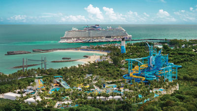 The Great Tides Waterpark opened on Sept. 4 on NCL's private island, Great Stirrup Cay.