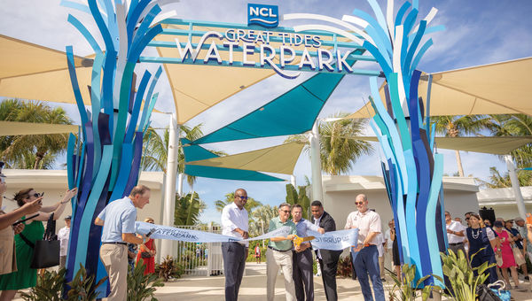 A ribbon-cutting ceremony took place at the Great Tides Waterpark on Sept. 1.