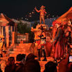 An elaborate set at Universal Studios Florida, where Halloween Horror Nights icon Jack the Clown and his girlfriend, Chance, performed throughout the event.