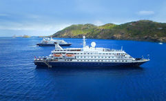 SeaDream Yacht Club's existing ships, the SeaDream I and II, in the Caribbean.