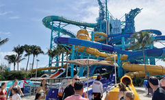 The Tidal Tower has the waterpark's tallest and longest slides.