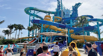 The Tidal Tower has the waterpark's tallest and longest slides.